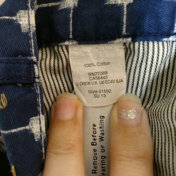 Madewell Women's Size 27 Blue and White Shorts - Picture 4 of 8